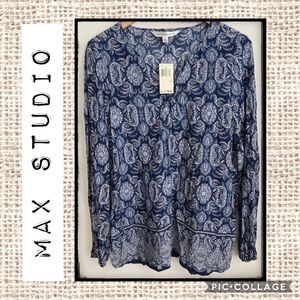 NWT Max Studio Blue Tunic 💙